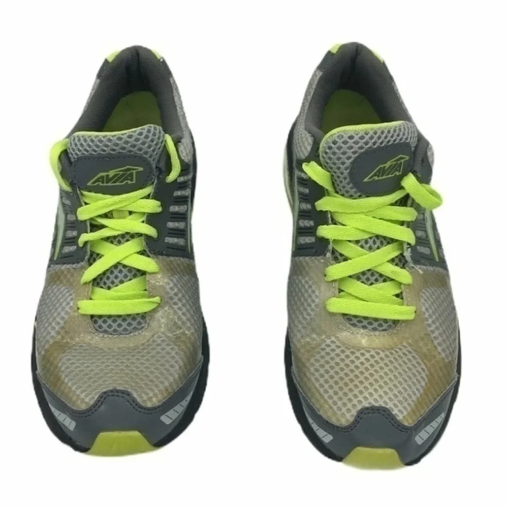 AVIA 180 mens gray and green athletic shoes